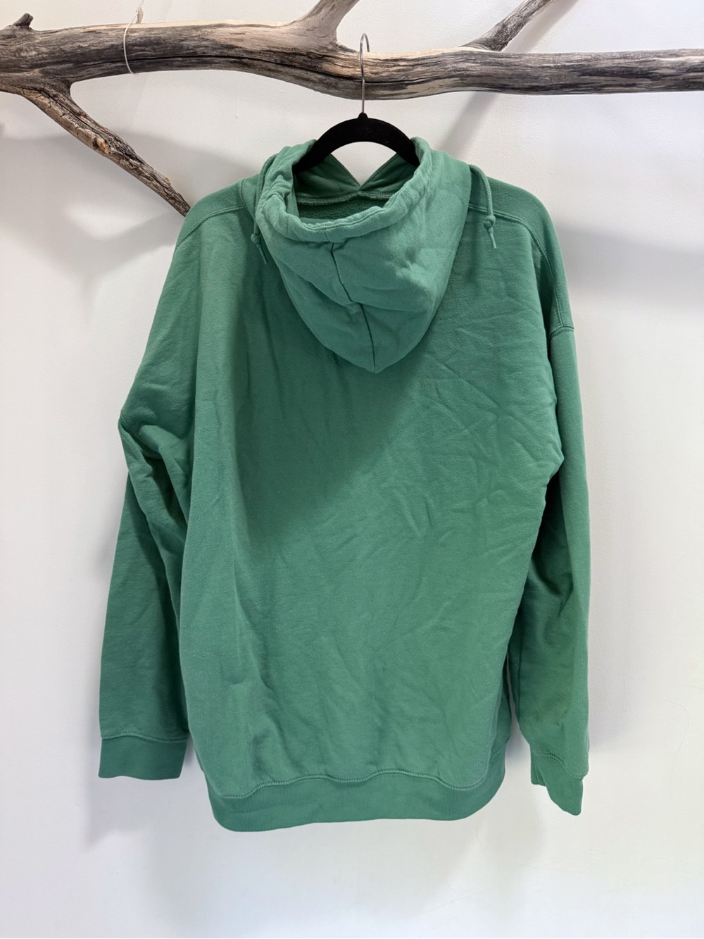 Boohoo | Oversized Green Hoodie Women’s Medium Heart West Coast California GUC - Picture 4 of 8